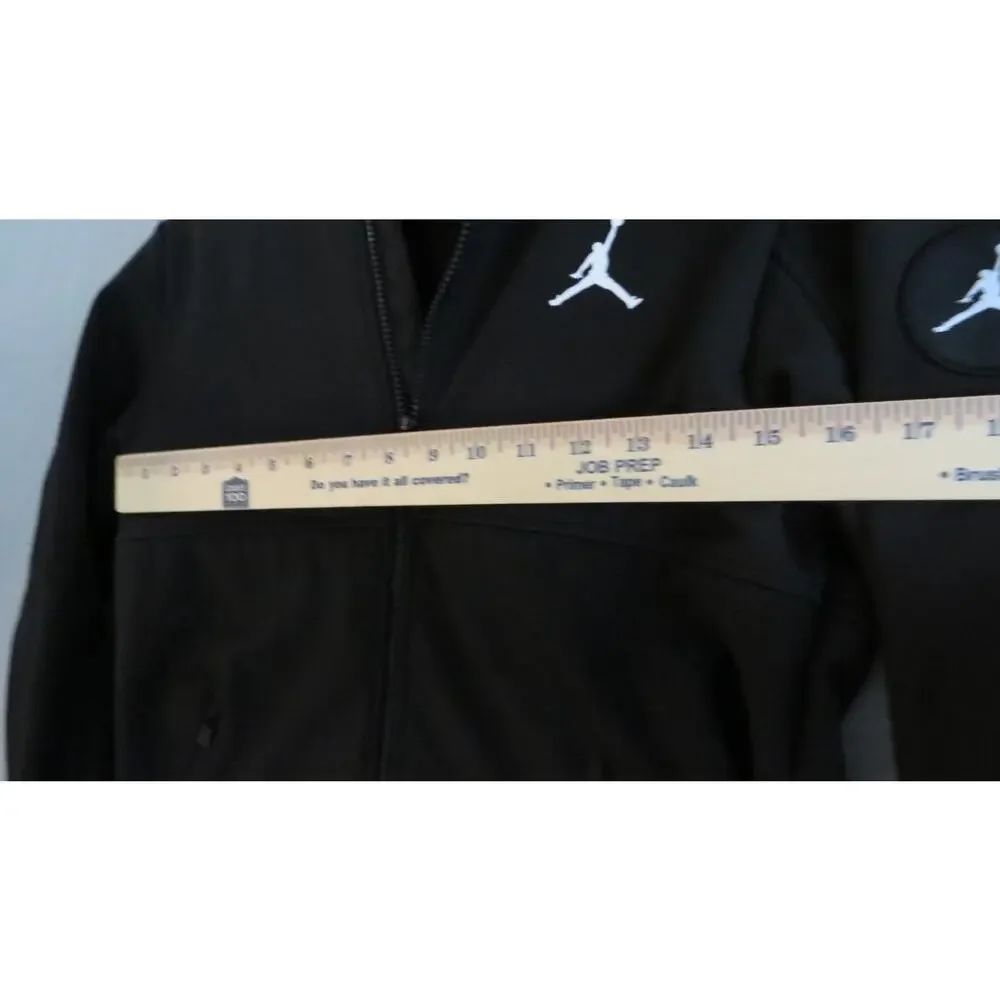 JORDAN Big Kids Soft Shell Full Zip Hooded Jacket Iron‎ Grey Size L (12/13) EUC